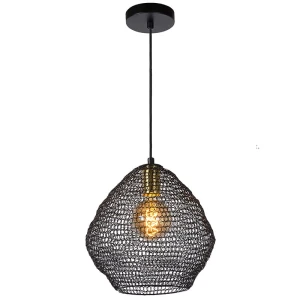 SAAR Czarna śr. 28cm. E27 Lampa wisząca Lucide 03423/28/30