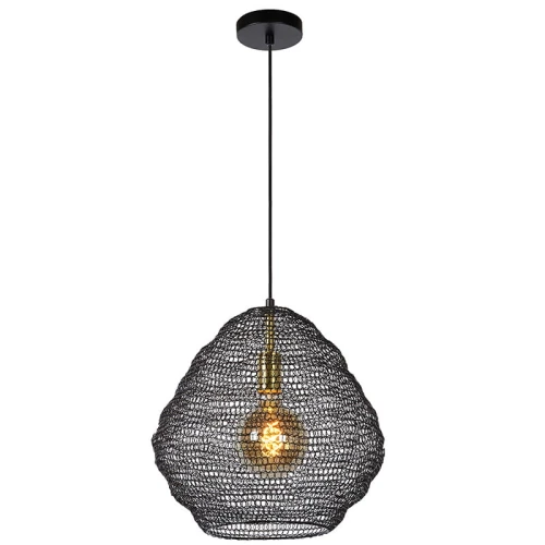 Lampa wisząca SAAR Czarna śr. 38cm. E27 Lucide 034233830  5411212031082 lampynox noxbox www.lampynox.pl 1.jpg