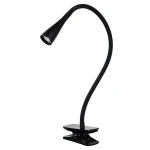 ZOZY Czarna LED 3W ściemnialna 3000K Lampka stołowa z klipsem Lucide 18256/03/30 