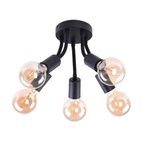 Almus Czarna 5xE27 Lampa sufitowa Rabalux 6809