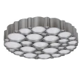 Lampa sufitowa ściemnialna Andela Srebrna LED 48W śr. 50cm. 4000K Rabalux 6039  5998250360393 noxbox lampynox www.lampynox.pl 1.jpg