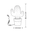 Lampka dekoracyjna stołowa LED CACTUS Biały LUCIDE 135130131  5411212133502 lampynox noxbox www.lampynox.pl 5.jpg
