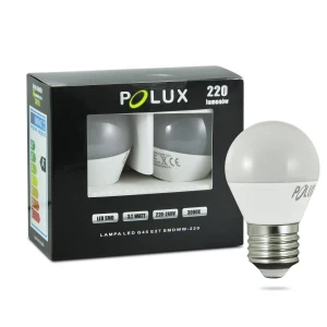 Duopak LED POLUX G45 E27 SMDWW 3,2W 220lm 302809