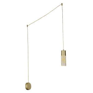 Floresta LED Złota 4W 4000K Lampa wisząca z podłączeniem do kontaktu Rabalux 6560 