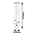 Lampa wisząca Natina Brąz 3xE14 Rabalux 5012  5998250350127 noxbox lampynox www.lampynox.pl 3.jpg