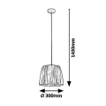 Lampa wisząca Pixie Miętowa E27 śr. 30cm. Rabalux 5457  5998250354576 noxbox lampynox www.lampynox.pl 4.jpg