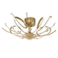 Lampa sufitowa z kryształkami Romilli Złota LED 30W 3000K Rabalux 6549  5998250365497 noxbox lampynox www.lampynox.pl 1.jpg