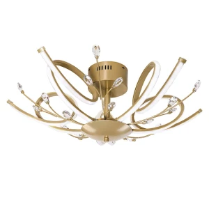Romilli Złota LED 30W 3000K Lampa sufitowa z kryształkami Rabalux 6549