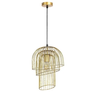 Rowena Złota E27 Lampa wisząca Rabalux 6228