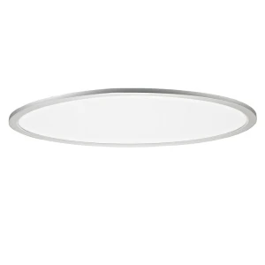 Taleb Srebrna LED 60W DIM szer. 100cm. 3000K-6500K ściemnialna, barwa światła zmienna Plafon z pilotem Rabalux 2193