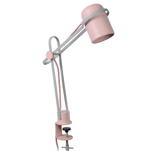 BASTIN Różowa E14 Lampka stołowa z uchwytem mocującym Lucide 05535/01/66