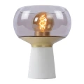Lampka stołowa FARRIS Biała   Matowe złoto E27 Lucide 055400131  5411212051400 lampynox noxbox www.lampynox.pl 4.jpg