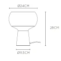 Lampka stołowa FARRIS Biała   Matowe złoto E27 Lucide 055400131  5411212051400 lampynox noxbox www.lampynox.pl 7.jpg