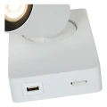 Kinkiet regulowany z ładowarką NIGEL Biały LED 5W Gniazdo USB GU10 3000K LUCIDE 099290631  5411212092748 lampynox noxbox www.lampynox.pl 5.jpg
