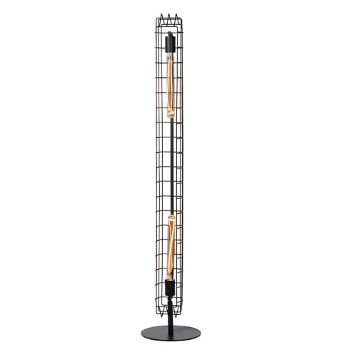 Lampa podłogowa stojąca LATTICE Czarna 2xE27 Lucide 057320230  5411212051264 lampynox noxbox www.lampynox.pl 2.jpg