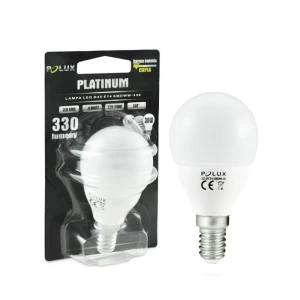 Żarówka LED G45 E14 4W  SMDWW 330lm 3000K ceramic mleczna  ( na stanie 8 szt.)