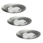 Olin LED | Nikiel okrągła trójpak  306203