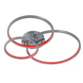 Lampa sufitowa sterowana aplikacją WIZ AARON LED Nikiel mat 36W RGB 3000-6000K Trio 652710307 | 4017807453799 noxbox lampynox www.lampynox.pl