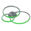 Lampa sufitowa sterowana aplikacją WIZ AARON LED Nikiel mat 36W RGB 3000-6000K Trio 652710307 | 4017807453799 noxbox lampynox www.lampynox.pl