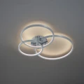 Lampa sufitowa sterowana aplikacją WIZ AARON LED Nikiel mat 36W RGB 3000-6000K Trio 652710307 | 4017807453799 noxbox lampynox www.lampynox.pl