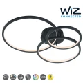 Lampa sufitowa sterowana aplikacją WIZ AARON LED Antracyt 36W RGB 3000-6000K Trio 652710342 | 4017807473339 noxbox lampynox www.lampynox.pl