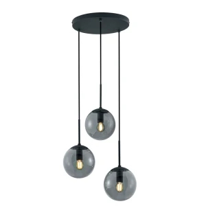 BALINI Antracyt/Przydymiony 3xE14 Lampa wisząca Trio 308590342