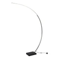 Lampa podłogowa BANGKOK LED Nikiel mat 18W 3000K z włącznikiem nożnym Trio 426511807 | 4017807473407 noxbox lampynox www.lampynox.pl