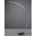 Lampa podłogowa BANGKOK LED Nikiel mat 18W 3000K z włącznikiem nożnym Trio 426511807 | 4017807473407 noxbox lampynox www.lampynox.pl