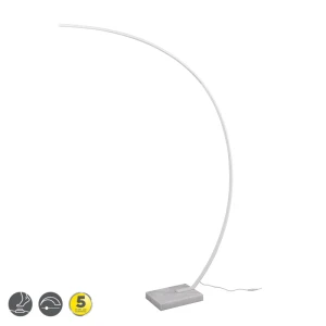 BANGKOK LED Biały mat 18W 4000K z włącznikiem nożnym Lampa podłogowa Trio 426511831