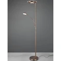 Lampa podłogowa BARRIE LED Patyna 32W | 6W 2700 + 4000K Trio 424210304 | 4017807467635 noxbox lampynox www.lampynox.pl