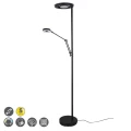 Lampa podłogowa BARRIE LED Czarny mat 32W | 6W 2700 + 4000K Trio 424210332 | 4017807467598 noxbox lampynox www.lampynox.pl