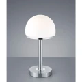Lampka stołowa BERLIN LED Nikiel mat/Biały 4W 3000K Trio 527590107 | 4017807371758 noxbox lampynox www.lampynox.pl