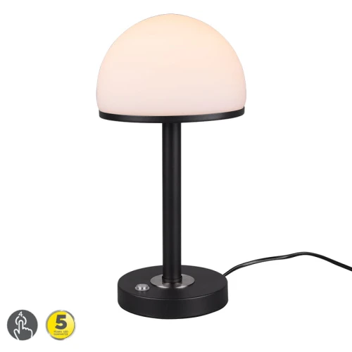 Lampka stołowa BERLIN LED Czarny mat/Biały 4W 3000K Trio 527590132 | 4017807480313 noxbox lampynox www.lampynox.pl
