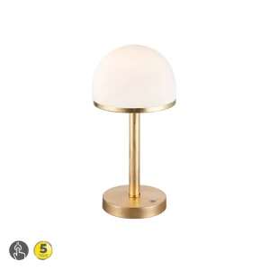 BERLIN LED Złoty/Biały 4W 3000K Lampka stołowa Trio 527590179
