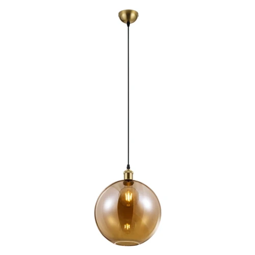 Lampa wisząca DINO Patyna/Bursztynowy 1xE27 Trio R30771004 | 4017807466003 noxbox lampynox www.lampynox.pl