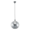 Lampa wisząca DINO Nikiel mat/Przezroczysty 1xE27 Trio R30771007 | 4017807464269 noxbox lampynox www.lampynox.pl