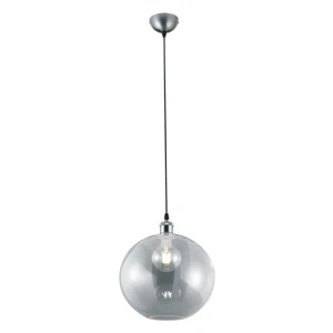 DINO 	Nikiel mat/Przezroczysty 1xE27 Lampa wisząca Trio R30771007