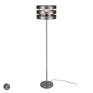 DUNCAN Nikiel antyczny 1xE27 z włącznikiem nożnym Lampa podłogowa Trio R40141067