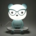 Lampka dziecięca niebieska MIŚ OKULARNIK MINI NA DESKOROLCE LED 2,5W Polux 312778  5901508312778 lampynox noxbox www.lampynox.pl.jpg
