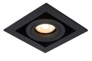 CHIMNEY Czarna GU10 Oprawa podtynkowa ruchoma Lucide 09926/01/30