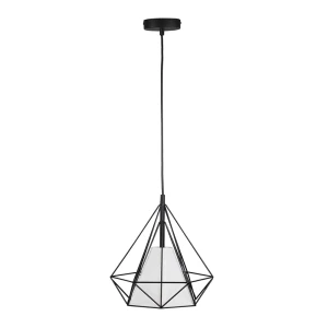 HIRA 1xE27 czarny | biały il mio Lampa wisząca Polux 314550