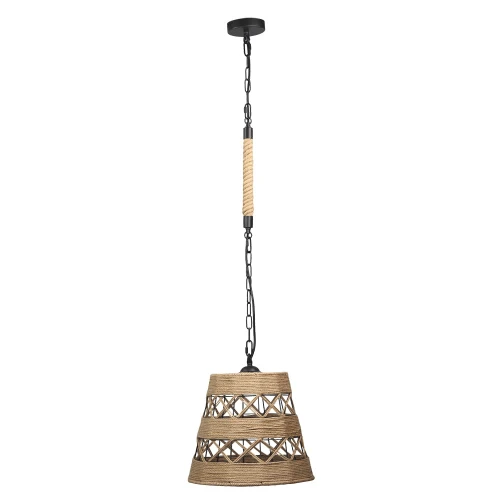 Lampa wisząca ALMA Rope 1xE27 czarny  brąz il mio Polux 314536  5901508314536 lampynox noxbox www.lampynox.pl 1.jpg