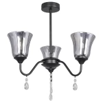 CARLA-3 3xE27 black+crystal il mio Lampa wiszaca Polux 316400