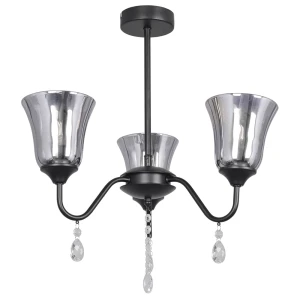 CARLA-3 3xE27 black+crystal il mio Lampa wiszaca Polux 316400