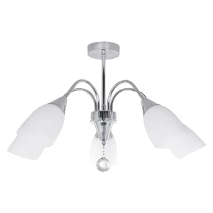 KAMELIA-5 5xE27 chrome+white il mio Lampa wisząca Polux 316578