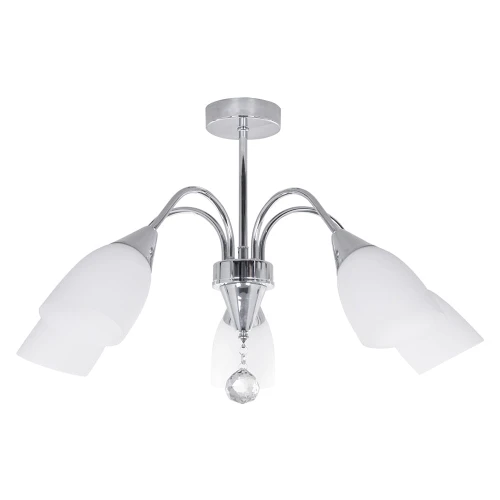 Lampa wisząca KAMELIA-5 5xE27 chrome+white il mio Polux 316578  5901508316578 lampynox noxbox www.lampynox.pl.jpg