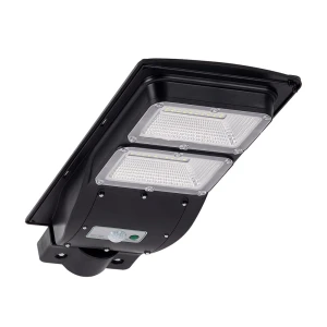 STREET-6 z czujnikiem PIR, czarny Naświetlacz Solarny LED z pilotem
