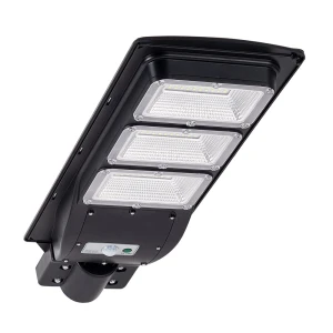 STREET-9 z czujnikiem PIR, czarny Naświetlacz Solarny LED z pilotem