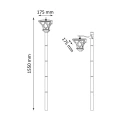 Lampa solarna latarnia ARTIS 1x2LED black Polux 315342  5901508315342 lampynox noxbox www.lampynox.pl 2.jpg