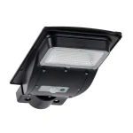 STREET-3 z czujnikiem PIR, czarny Naświetlacz Solarny LED z pilotem